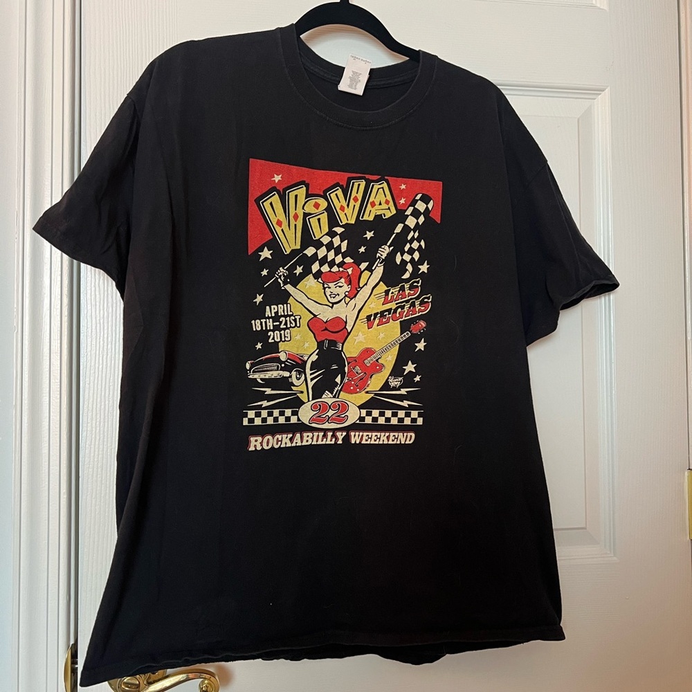 Las Vegas Pinup Girl Racing Tee